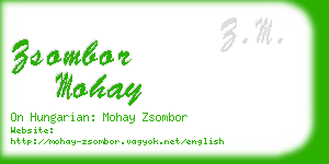 zsombor mohay business card